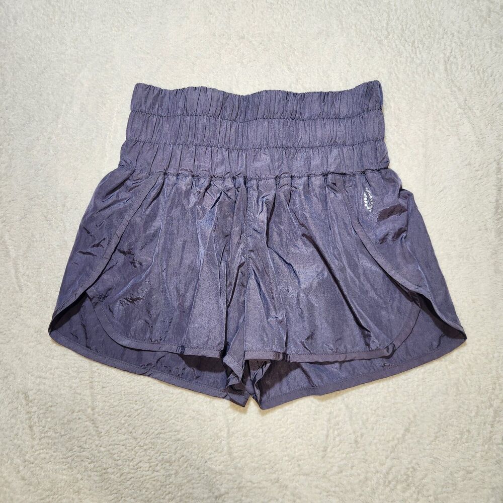 Free People FP Movement The Way Home Athletic Shorts Deep Sea Purple Size Small